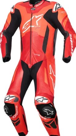 Alpinestars GP Plus V4 Sprint 1Pc Leather Suit Red Fluo Mid Red White 3087> Motorpakken