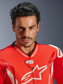 Alpinestars Gp Tech V5 1 Pc Lth Suit Racepak Red Fluo/Bright Red/White><noscript><img width=