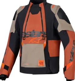 Alpinestars Halo Pro Ds Xf Laminated Motorjas Walnut Rust Black 9279> Motorjassen