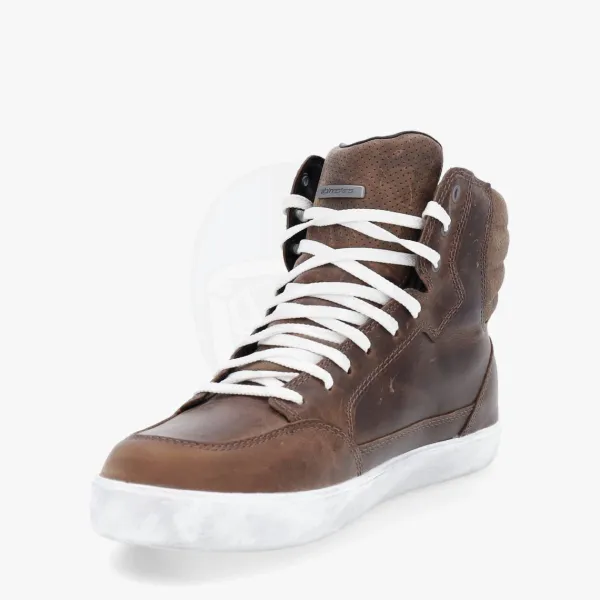 Alpinestars J-6 Waterproof Ladies Shoes Brown 80>DAMES Dames Motorschoenen