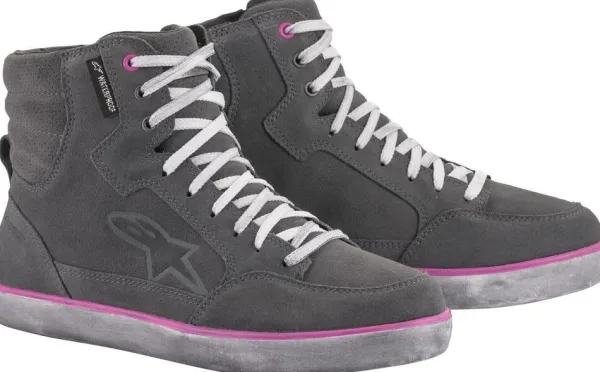 Alpinestars J-6 Waterproof Women'S Shoes Light Gray Fuchsia 9095>Heren Casual Motorschoenen|Heren Motorschoenen