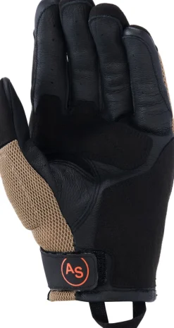 Alpinestars Manti Air Gloves Dark Khaki/Black/Orange Fluo> Motorhandschoenen