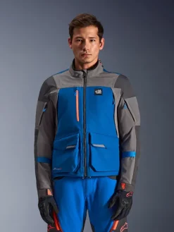 Alpinestars Maxdura Drystar®Xf Laminated Armored Shell Motorjas Royal Blue/Dark Gray><noscript><img width=