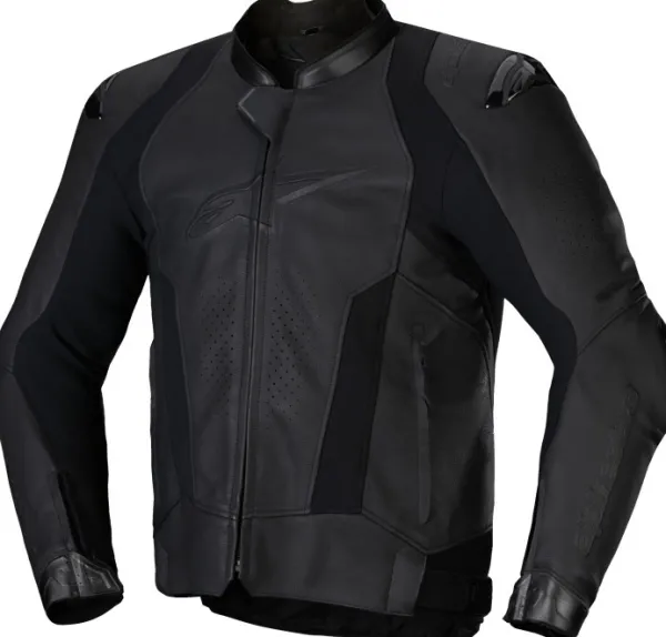 Alpinestars Missile V3 Leather Motorjas Black Black 1100> Motorjassen