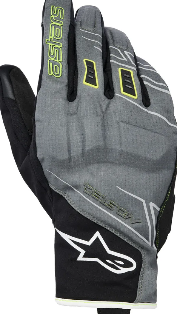 Alpinestars Moblast Wp Gloves Fur Gray Black Sulphur Yellow 9352> Motorhandschoenen