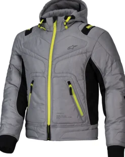Alpinestars Mohobbs Wp Motorjas Lunar Gray Lime Punch 9143> Motorjassen