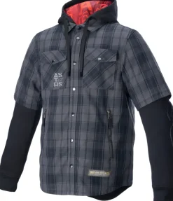 Alpinestars Mo.St.Eq Tartan Motorhoodie Tar/Gray/Black> Motorhoodies|Motorjassen