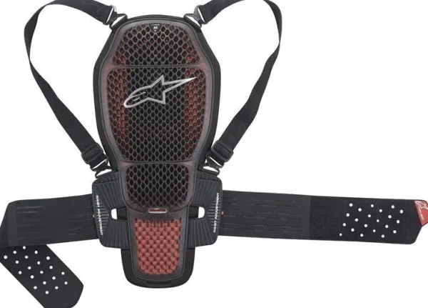 Alpinestars Nucleon KR-1 Cell Transparent Smoke Red Black 009> Rugprotectoren