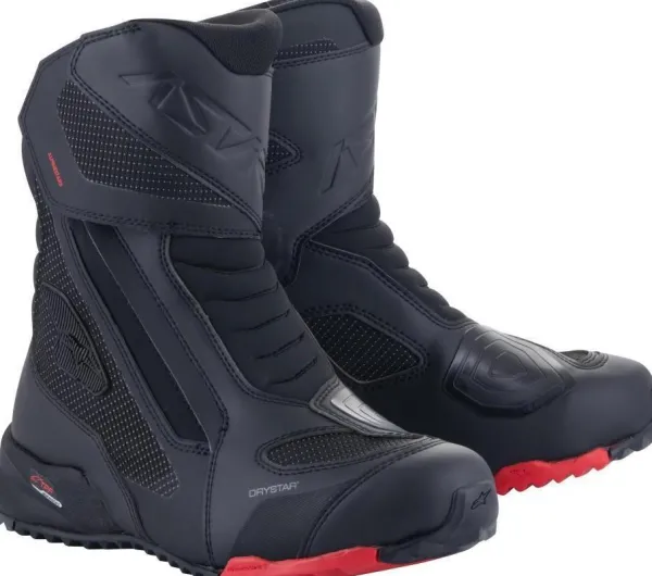 Alpinestars RT-7 Drystar Boots Black/Red 13>Heren Heren Motorlaarzen