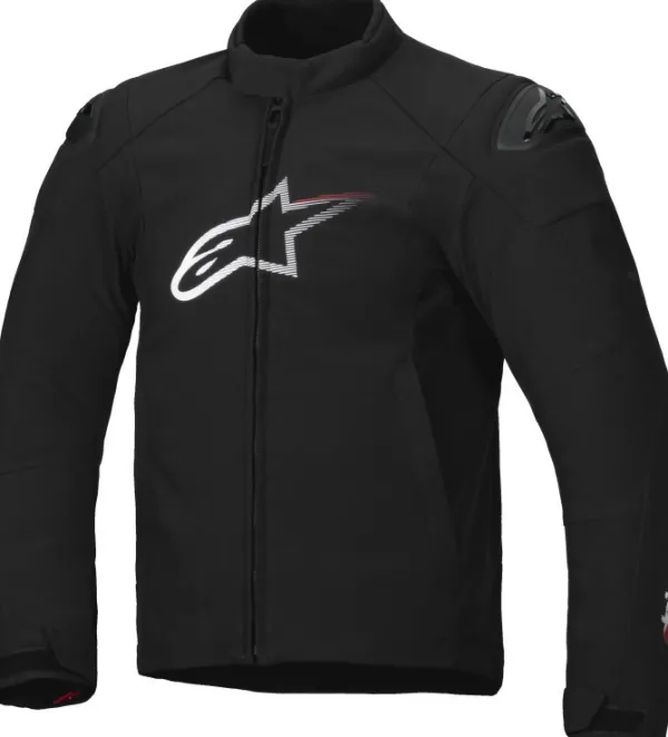 Alpinestars Smx Waterproof Motorjas Black White Bright Red 1304> Motorjassen