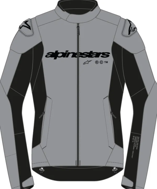 Alpinestars Smx Waterproof Motorjas Dark Gray Black 9310> Motorjassen