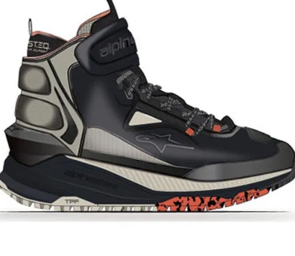 Alpinestars Speedstreet Shoes Black Almond Hot Orange 1489>Heren Heren Motorschoenen