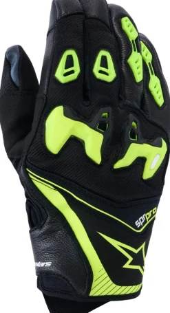 Alpinestars Sp-R Pro Gloves Black/Yellow Fluo> Motorhandschoenen