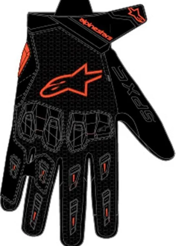 Alpinestars Sp X 5 Air Gloves Black Red Fluo 1030> Motorhandschoenen