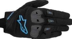 Alpinestars Sp X 1 Gloves Black Blithe Blue 1497> Motorhandschoenen
