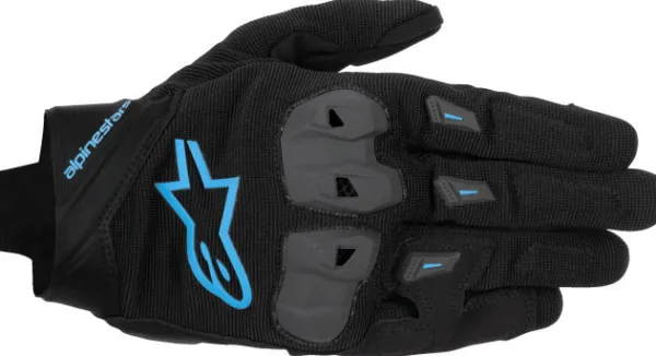 Alpinestars Sp X 1 Gloves Black Blithe Blue 1497> Motorhandschoenen