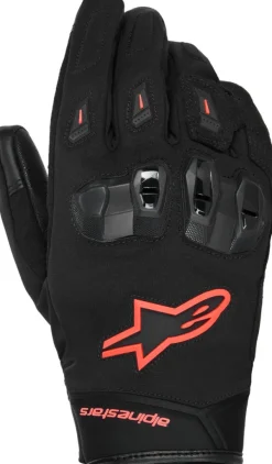 Alpinestars Sp X Z Wp Gloves Black Red Fluo 1030> Motorhandschoenen