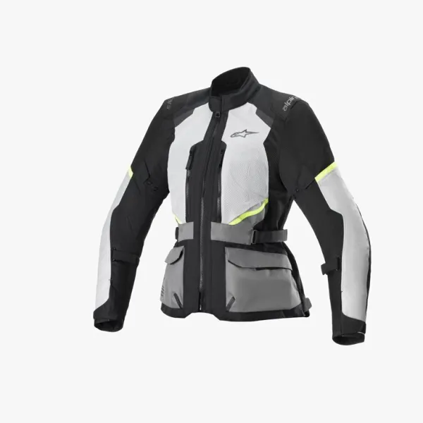 Alpinestars Stella Andes Air Drystar Motorjas Ice Gray Dark Gray Black 9191> Motorjassen