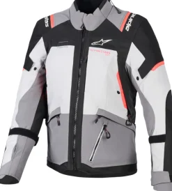 Alpinestars Stella Andes V4 Drystar Motorjas Dk Gray Ice Gray Bk Coral Fl 9276> Motorjassen