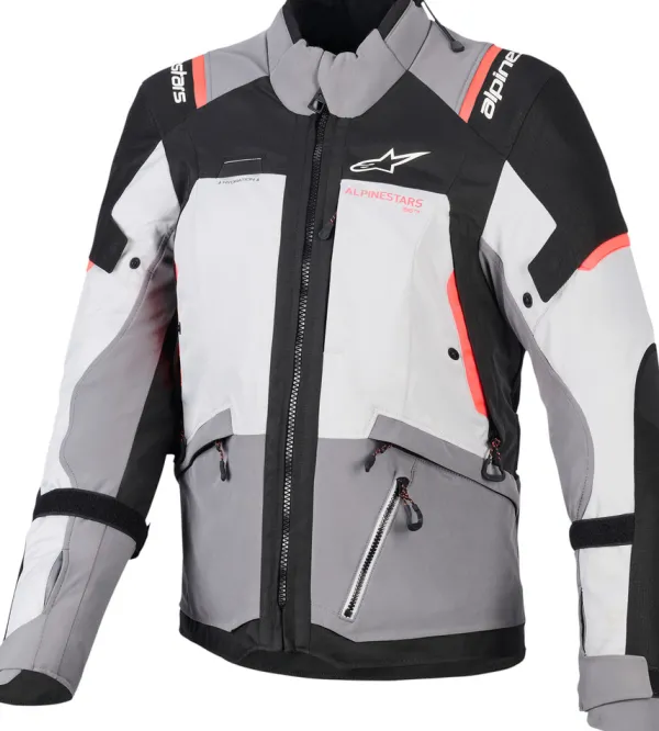 Alpinestars Stella Andes V4 Drystar Motorjas Dk Gray Ice Gray Bk Coral Fl 9276> Motorjassen