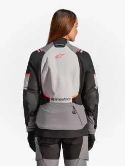 Alpinestars Stella Andes V4 Drystar Motorjas Dk Gray Ice Gray Bk Coral Fl 9276> Motorjassen