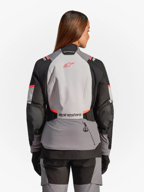 Alpinestars Stella Andes V4 Drystar Motorjas Dk Gray Ice Gray Bk Coral Fl 9276> Motorjassen