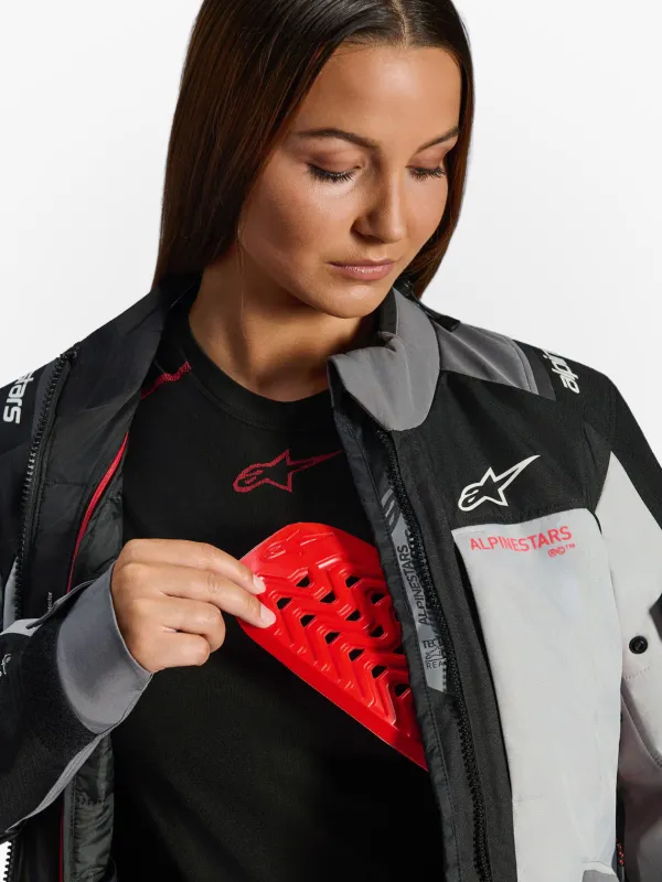 Alpinestars Stella Andes V4 Drystar Motorjas Dk Gray Ice Gray Bk Coral Fl 9276> Motorjassen