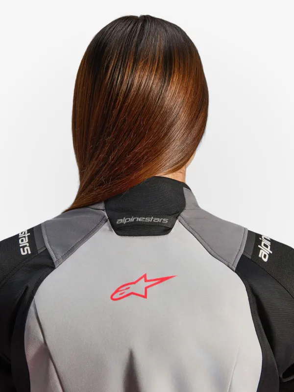 Alpinestars Stella Andes V4 Drystar Motorjas Dk Gray Ice Gray Bk Coral Fl 9276> Motorjassen