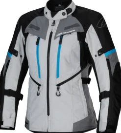 Alpinestars Stella Bogota' Pro Drystar Motorjas Ice Gray Black Cyan 9136> Motorjassen