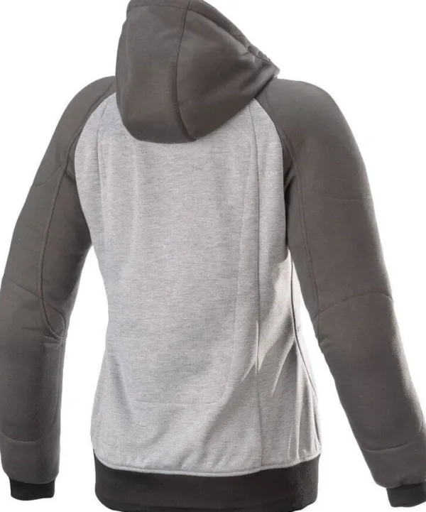 Alpinestars Stella Chrome Motorhoodie Melange Gray/Tar/Diva/Pink 9169> Motorhoodies