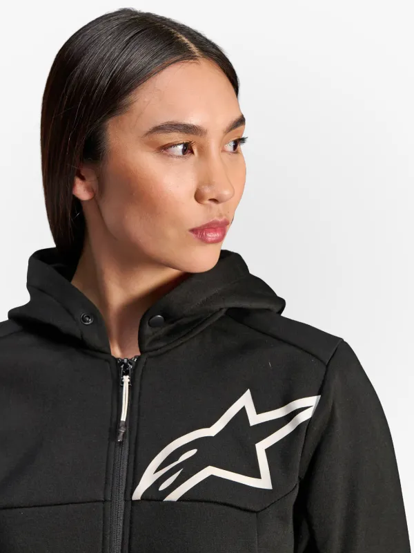 Alpinestars Stella Chrome V2 Motorhoodie Black/White 12> Motorhoodies|Motorjassen