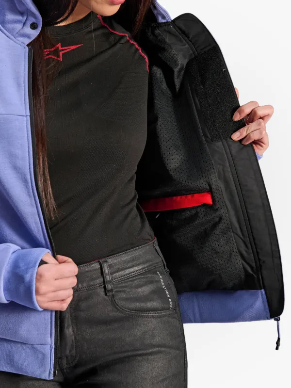 Alpinestars Stella Chrome V2 Motorhoodie Blue/Violet/White 7185> Motorhoodies|Motorjassen