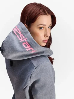 Alpinestars Stella Chrome V2 Motorhoodie Gray Heather/Pink Fluo 9197><noscript><img width=