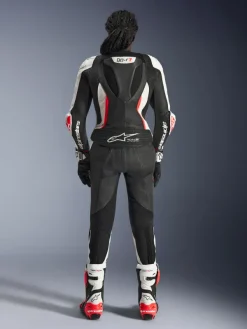 Alpinestars Stella Gp-R7 2Pc Leather Suit Racepak Black/White/Red Fluo><noscript><img width=