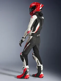 Alpinestars Stella Gp-R7 2Pc Leather Suit Racepak Black/White/Red Fluo><noscript><img width=
