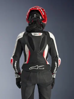 Alpinestars Stella Gp-R7 2Pc Leather Suit Racepak Black/White/Red Fluo><noscript><img width=