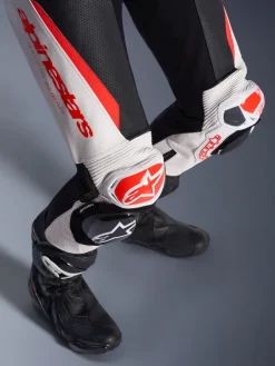 Alpinestars Stella Gp-R7 1Pc Leather Suit Racepak White/Black/Red Fluo> Motorpakken