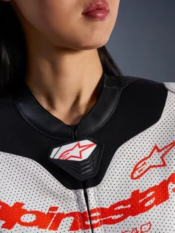 Alpinestars Stella Gp-R7 1Pc Leather Suit Racepak White/Black/Red Fluo><noscript><img width=
