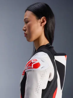 Alpinestars Stella Gp-R7 1Pc Leather Suit Racepak White/Black/Red Fluo><noscript><img width=
