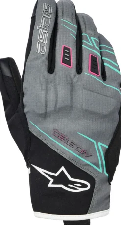 Alpinestars Stella Moblast Wp Gloves Fur Gray Black Pink Fluo 1598> Motorhandschoenen