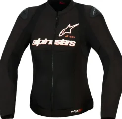 Alpinestars Stella Smx Air Motorjas Black/White/Red Fluo> Motorjassen