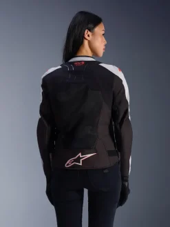 Alpinestars Stella Smx Air Motorjas Ice Gray/Black/Coral Fluo> Motorjassen