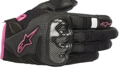 Alpinestars Stella Smx-1 Air V2 Gloves Black Fuchsia 1039> Motorhandschoenen