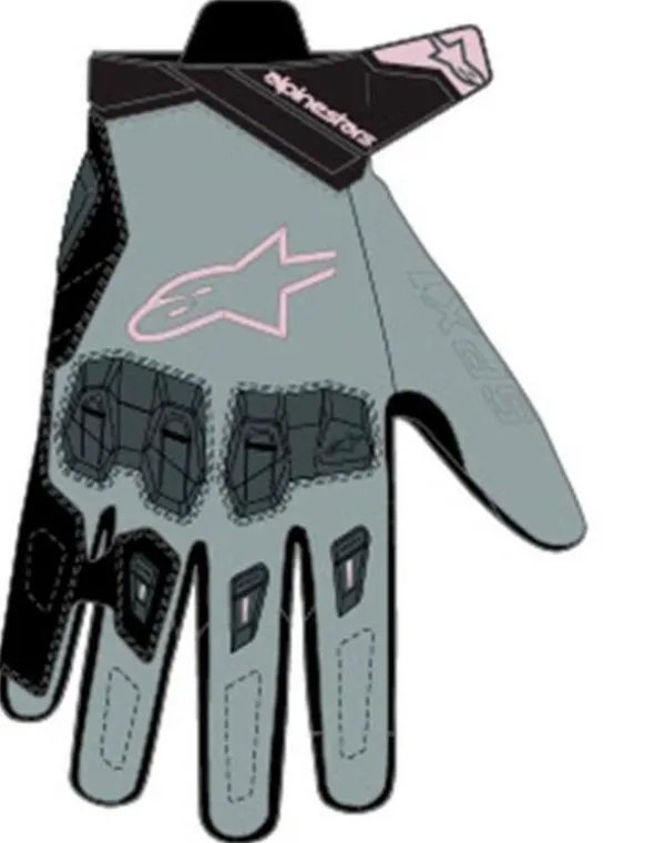 Alpinestars Stella Sp X 1 Gloves Mid Gray Black Asphalt 9238> Motorhandschoenen