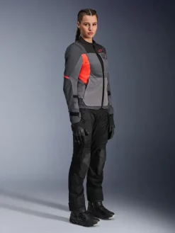 Alpinestars Stella St-2 Air Motorjas Deep Gray Dark Gray Fluo Coral 9257> Motorjassen