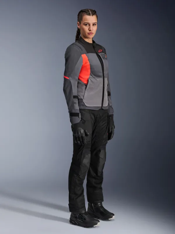 Alpinestars Stella St-2 Air Motorjas Deep Gray Dark Gray Fluo Coral 9257> Motorjassen