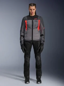 Alpinestars Stella St-2 Air Motorjas Deep Gray Dark Gray Fluo Coral 9257> Motorjassen