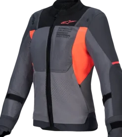Alpinestars Stella St-2 Air Motorjas Deep Gray Dark Gray Fluo Coral 9257><noscript><img width=