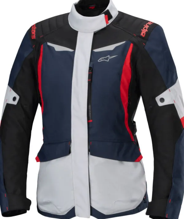 Alpinestars Stella ST-1 Waterproof Motorjas Dark Blue/Black/Bright Red 7093> Motorjassen