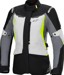 Alpinestars Stella ST-1 Waterproof Motorjas Ice Gray/Black/Yellow Fluo 9145> Motorjassen